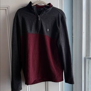 Men's Two-Tone Half-Zip Sweater XXL